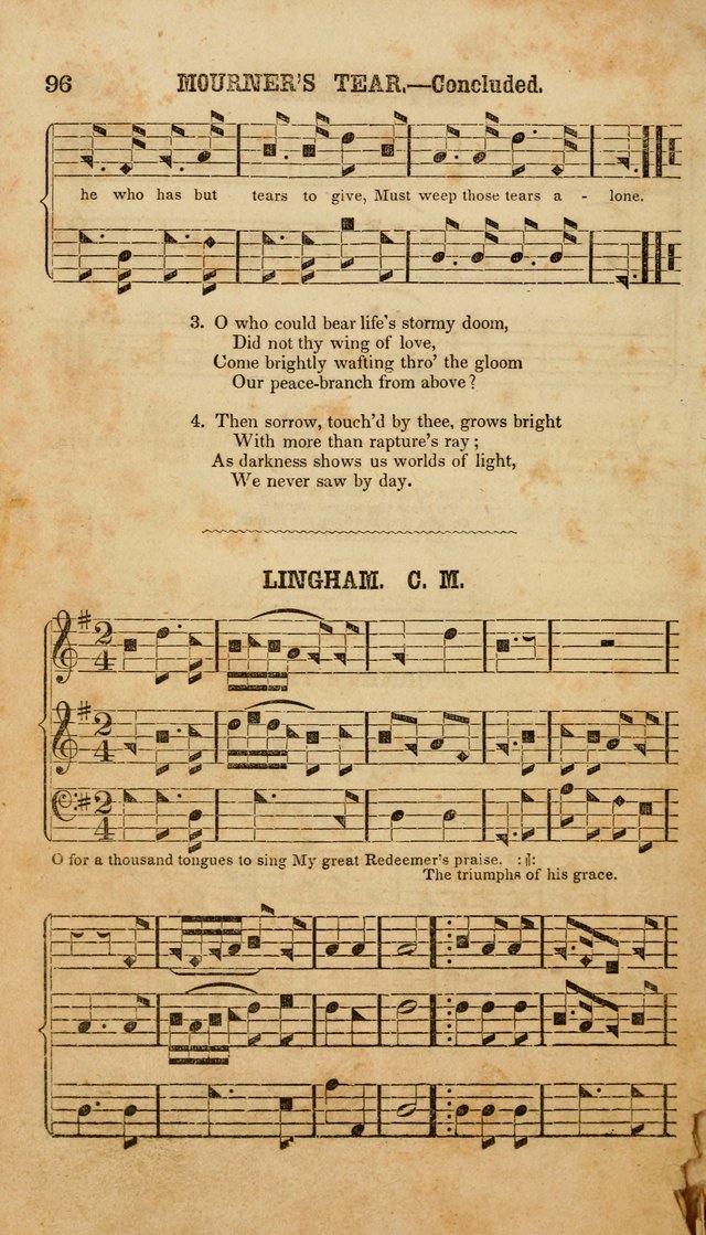 The American Church Harp: containing a choice selection of hymns and tunes comprising a variety of meters, well adapted to all Christian churches, singing schools, and private families page 98