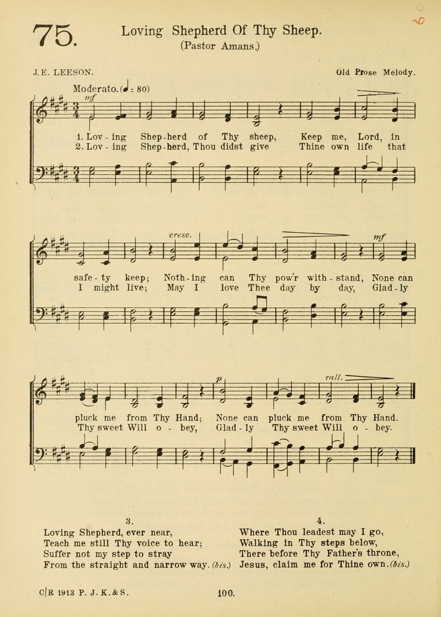 American Catholic Hymnal: an extensive collection of hymns, Latin chants, and sacred songs for church, school, and home, including Gregorian masses, vesper psalms, litanies... page 107