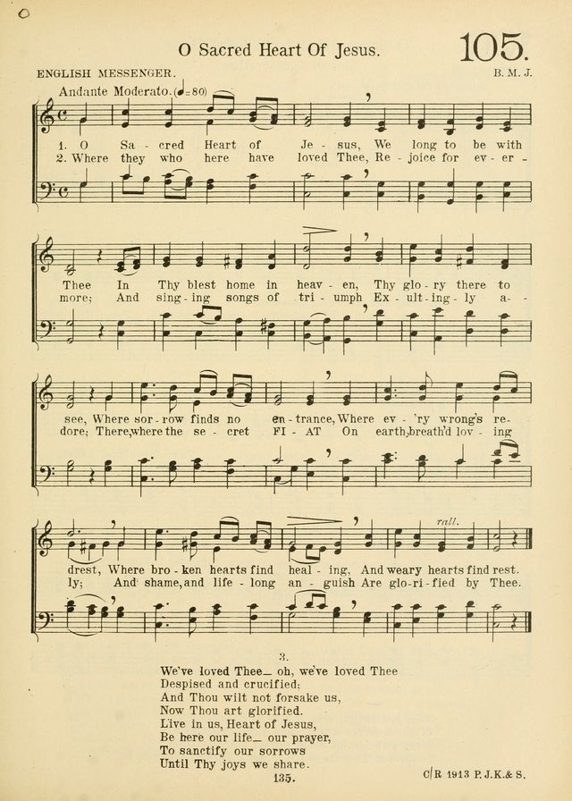 American Catholic Hymnal: an extensive collection of hymns, Latin chants, and sacred songs for church, school, and home, including Gregorian masses, vesper psalms, litanies... page 142