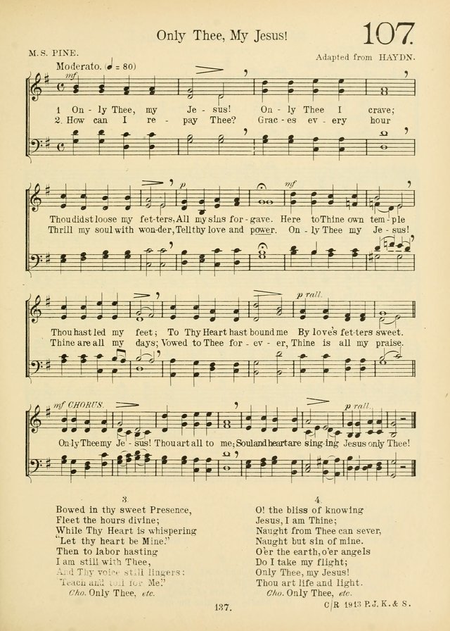 American Catholic Hymnal: an extensive collection of hymns, Latin chants, and sacred songs for church, school, and home, including Gregorian masses, vesper psalms, litanies... page 144