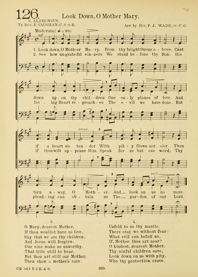 American Catholic Hymnal: an extensive collection of hymns, Latin chants, and sacred songs for church, school, and home, including Gregorian masses, vesper psalms, litanies... page 167