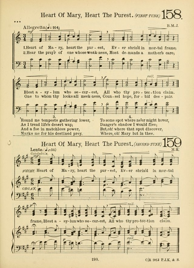 American Catholic Hymnal: an extensive collection of hymns, Latin chants, and sacred songs for church, school, and home, including Gregorian masses, vesper psalms, litanies... page 200