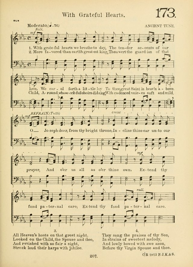 American Catholic Hymnal: an extensive collection of hymns, Latin chants, and sacred songs for church, school, and home, including Gregorian masses, vesper psalms, litanies... page 214