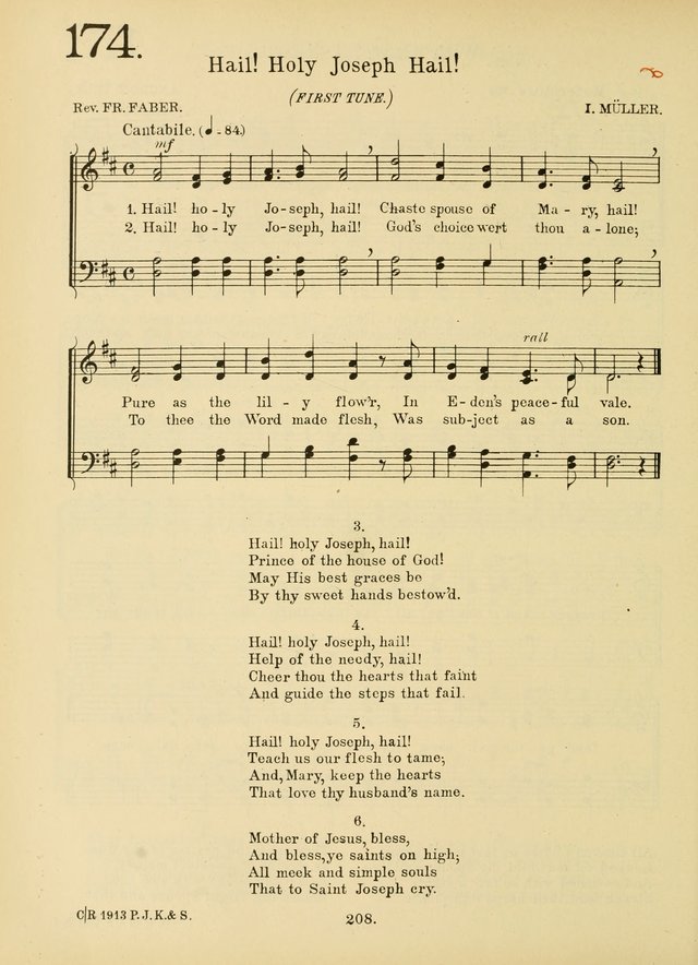 American Catholic Hymnal: an extensive collection of hymns, Latin chants, and sacred songs for church, school, and home, including Gregorian masses, vesper psalms, litanies... page 215