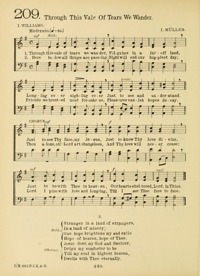 American Catholic Hymnal: an extensive collection of hymns, Latin chants, and sacred songs for church, school, and home, including Gregorian masses, vesper psalms, litanies... page 247