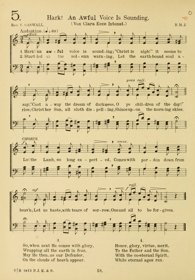 American Catholic Hymnal: an extensive collection of hymns, Latin chants, and sacred songs for church, school, and home, including Gregorian masses, vesper psalms, litanies... page 25