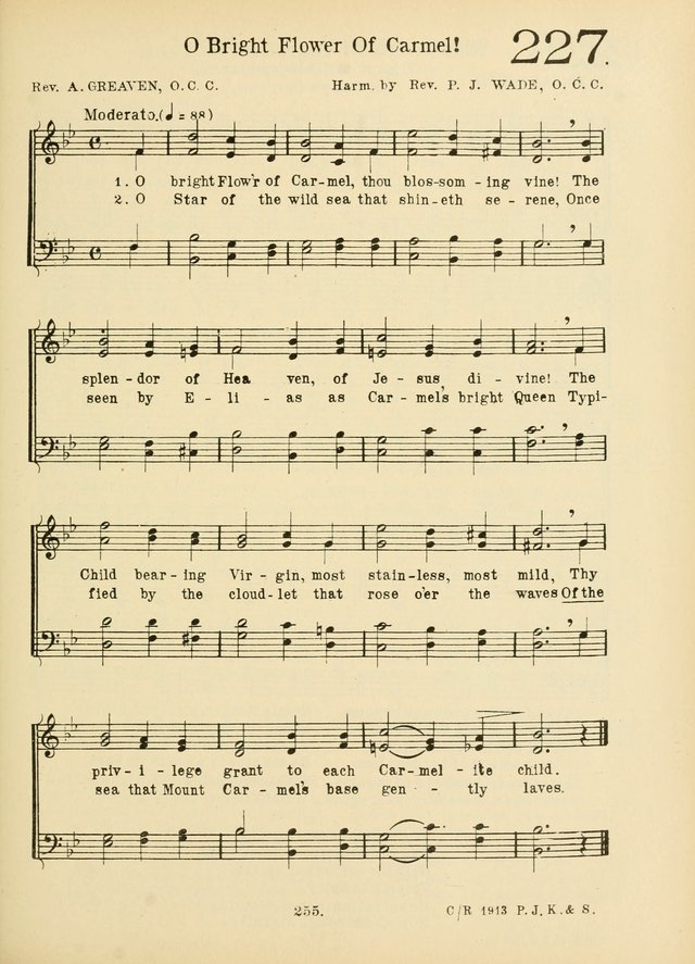 American Catholic Hymnal: an extensive collection of hymns, Latin chants, and sacred songs for church, school, and home, including Gregorian masses, vesper psalms, litanies... page 262