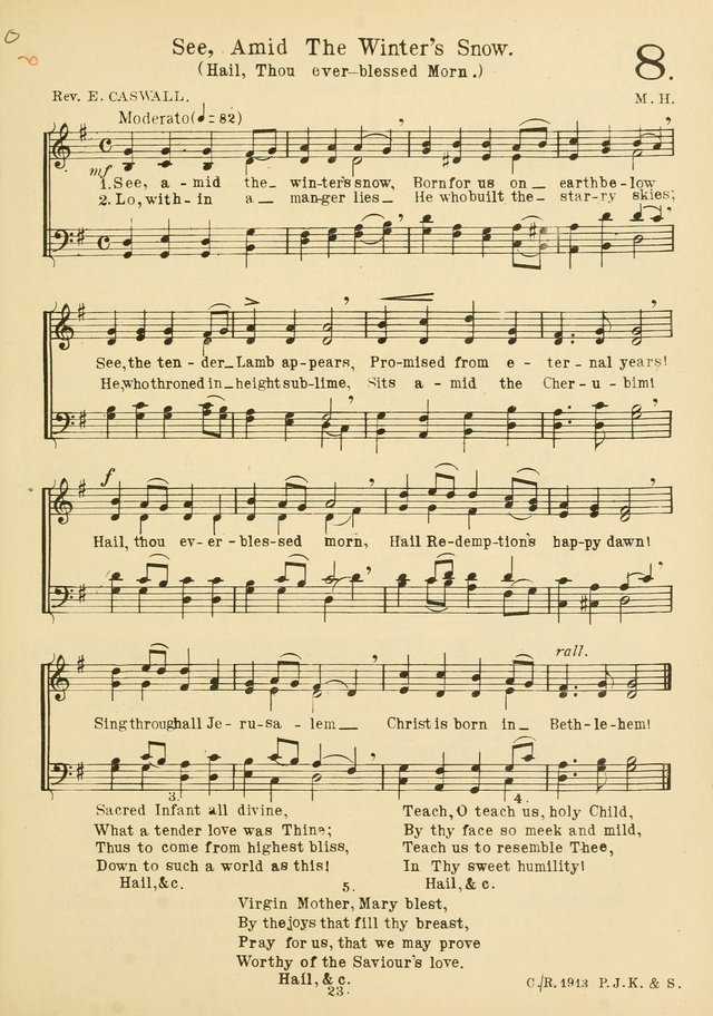 American Catholic Hymnal: an extensive collection of hymns, Latin chants, and sacred songs for church, school, and home, including Gregorian masses, vesper psalms, litanies... page 30