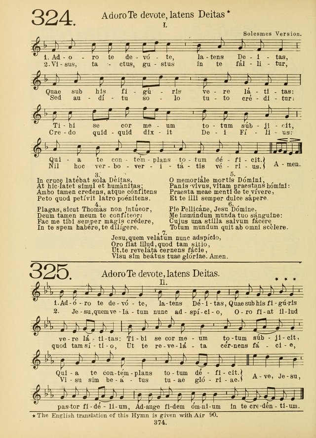 American Catholic Hymnal: an extensive collection of hymns, Latin chants, and sacred songs for church, school, and home, including Gregorian masses, vesper psalms, litanies... page 381