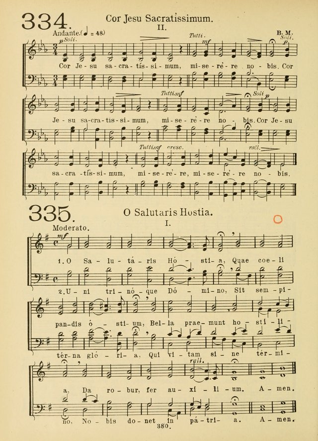 American Catholic Hymnal: an extensive collection of hymns, Latin chants, and sacred songs for church, school, and home, including Gregorian masses, vesper psalms, litanies... page 387