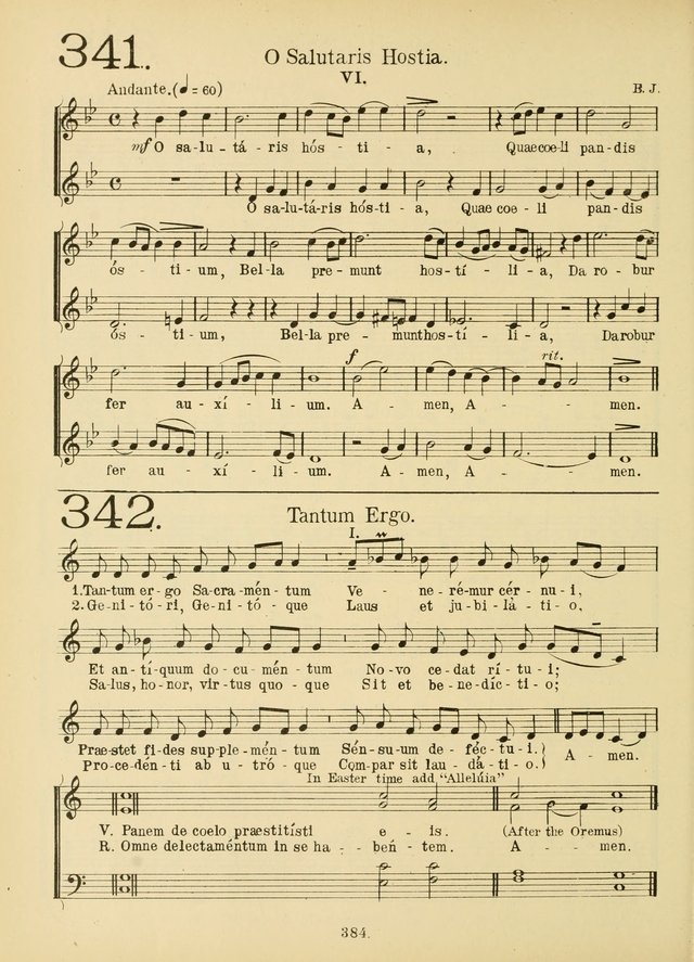 American Catholic Hymnal: an extensive collection of hymns, Latin chants, and sacred songs for church, school, and home, including Gregorian masses, vesper psalms, litanies... page 391