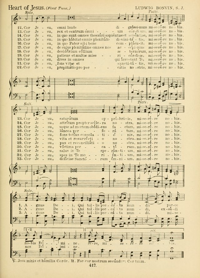 American Catholic Hymnal: an extensive collection of hymns, Latin chants, and sacred songs for church, school, and home, including Gregorian masses, vesper psalms, litanies... page 424