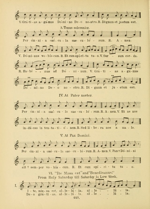 American Catholic Hymnal: an extensive collection of hymns, Latin chants, and sacred songs for church, school, and home, including Gregorian masses, vesper psalms, litanies... page 447