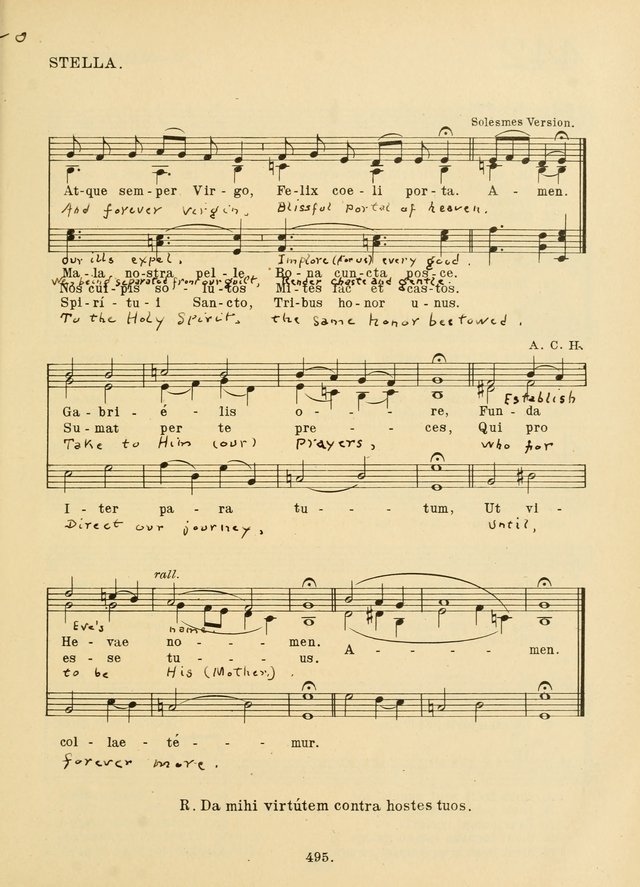 American Catholic Hymnal: an extensive collection of hymns, Latin chants, and sacred songs for church, school, and home, including Gregorian masses, vesper psalms, litanies... page 502