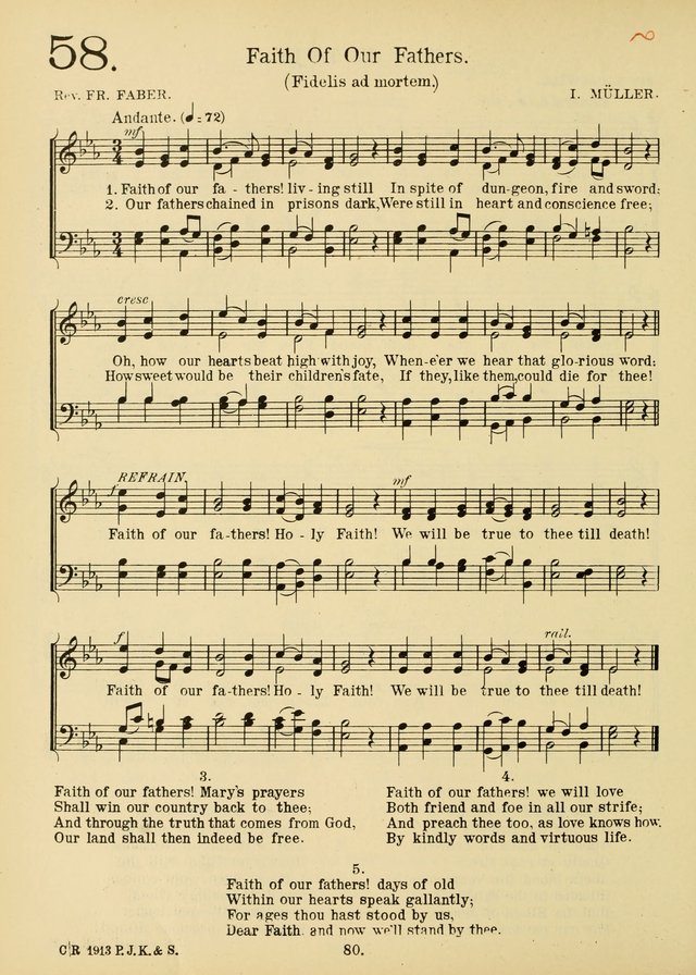 American Catholic Hymnal: an extensive collection of hymns, Latin chants, and sacred songs for church, school, and home, including Gregorian masses, vesper psalms, litanies... page 87