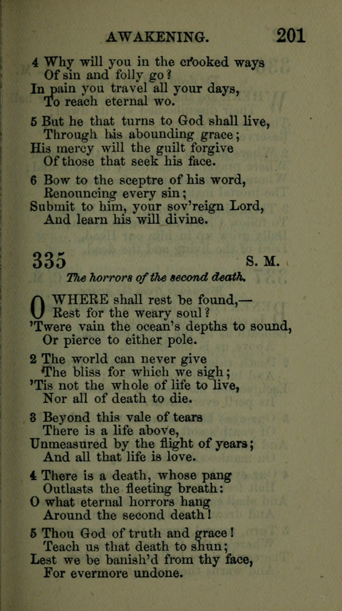 A Collection of Hymns for the use of the African Methodist Episcopal Zion Church in America page 195