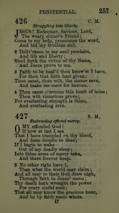 A Collection of Hymns for the use of the African Methodist Episcopal Zion Church in America page 251