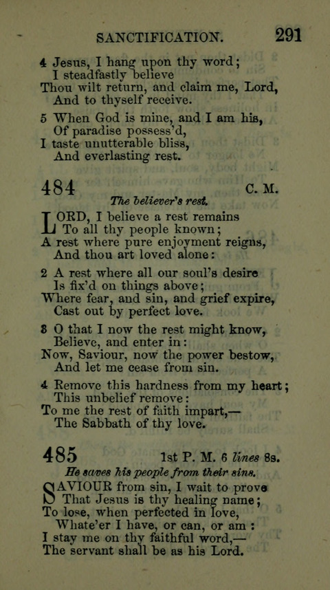 A Collection of Hymns for the use of the African Methodist Episcopal Zion Church in America page 285