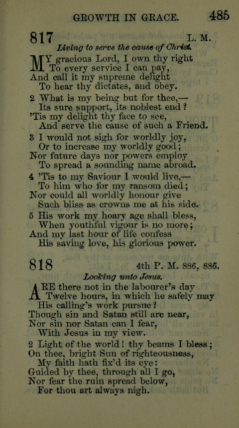 A Collection of Hymns for the use of the African Methodist Episcopal Zion Church in America page 479