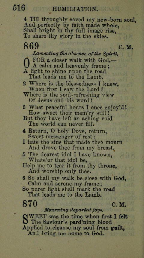 A Collection of Hymns for the use of the African Methodist Episcopal Zion Church in America page 510