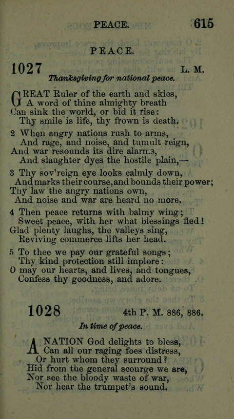 A Collection of Hymns for the use of the African Methodist Episcopal Zion Church in America page 609