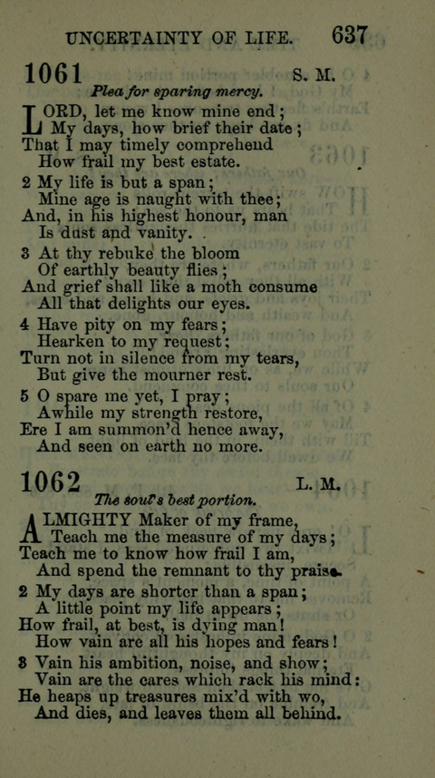 A Collection of Hymns for the use of the African Methodist Episcopal Zion Church in America page 631