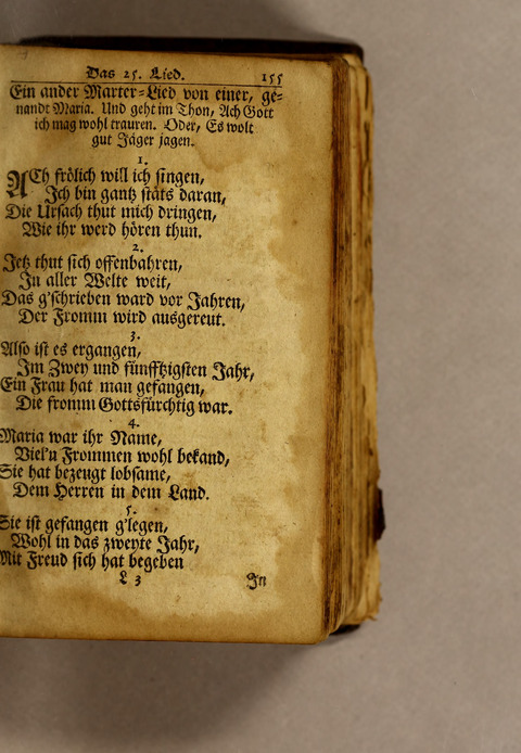 Ausbund, das ist: etliche schöne christliche lieder, wie sie in dem Gefängnüs zu Bassau in dem Schloss on den Schweitzer-Brüdern, und von andern rechtgläubigen Christen hin und her gedichtet worden page 157