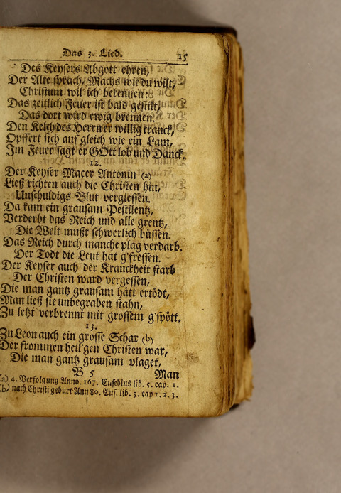 Ausbund, das ist: etliche schöne christliche lieder, wie sie in dem Gefängnüs zu Bassau in dem Schloss on den Schweitzer-Brüdern, und von andern rechtgläubigen Christen hin und her gedichtet worden page 17