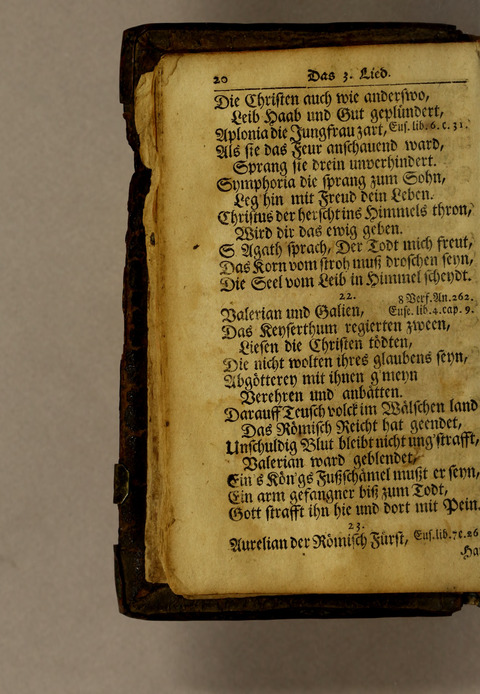 Ausbund, das ist: etliche schöne christliche lieder, wie sie in dem Gefängnüs zu Bassau in dem Schloss on den Schweitzer-Brüdern, und von andern rechtgläubigen Christen hin und her gedichtet worden page 22