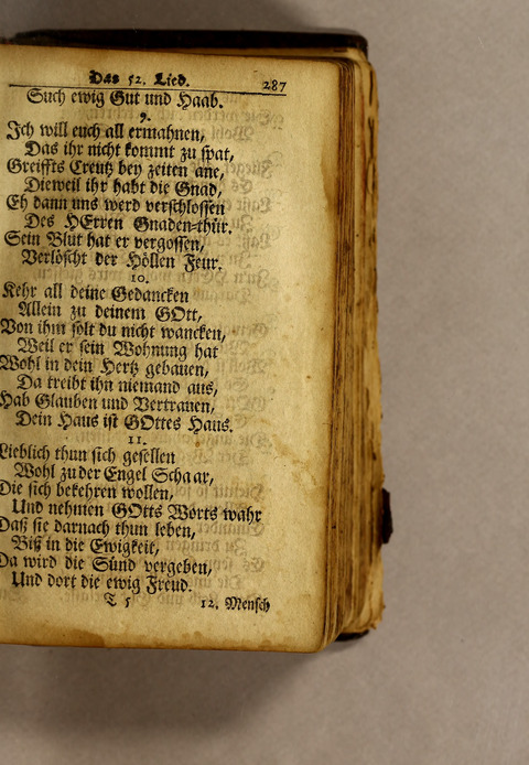 Ausbund, das ist: etliche schöne christliche lieder, wie sie in dem Gefängnüs zu Bassau in dem Schloss on den Schweitzer-Brüdern, und von andern rechtgläubigen Christen hin und her gedichtet worden page 289