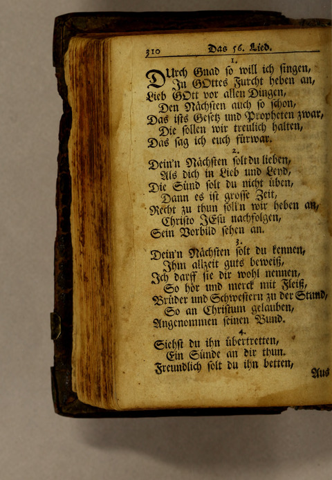 Ausbund, das ist: etliche schöne christliche lieder, wie sie in dem Gefängnüs zu Bassau in dem Schloss on den Schweitzer-Brüdern, und von andern rechtgläubigen Christen hin und her gedichtet worden page 312