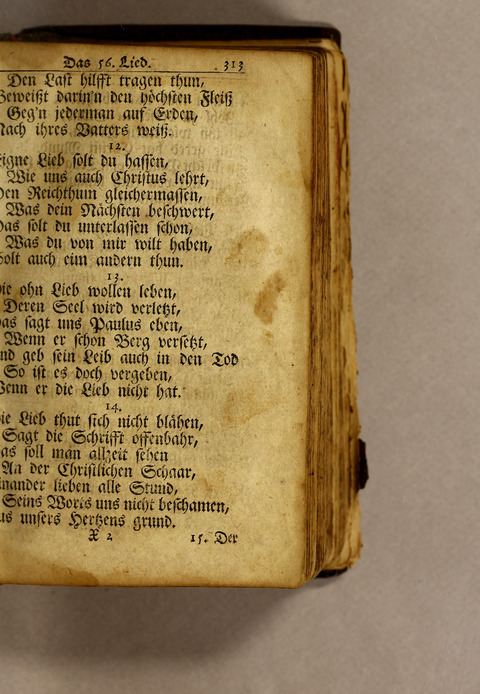 Ausbund, das ist: etliche schöne christliche lieder, wie sie in dem Gefängnüs zu Bassau in dem Schloss on den Schweitzer-Brüdern, und von andern rechtgläubigen Christen hin und her gedichtet worden page 315