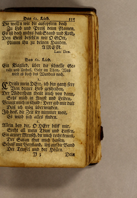 Ausbund, das ist: etliche schöne christliche lieder, wie sie in dem Gefängnüs zu Bassau in dem Schloss on den Schweitzer-Brüdern, und von andern rechtgläubigen Christen hin und her gedichtet worden page 333