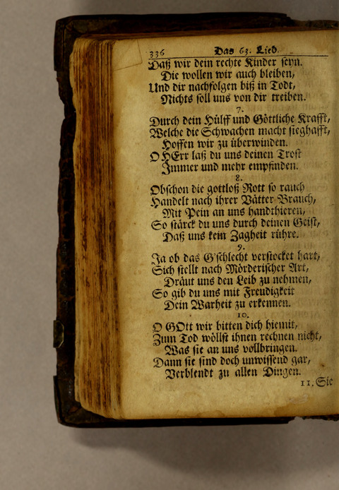 Ausbund, das ist: etliche schöne christliche lieder, wie sie in dem Gefängnüs zu Bassau in dem Schloss on den Schweitzer-Brüdern, und von andern rechtgläubigen Christen hin und her gedichtet worden page 338