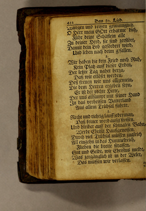 Ausbund, das ist: etliche schöne christliche lieder, wie sie in dem Gefängnüs zu Bassau in dem Schloss on den Schweitzer-Brüdern, und von andern rechtgläubigen Christen hin und her gedichtet worden page 434