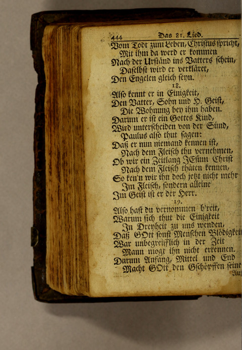 Ausbund, das ist: etliche schöne christliche lieder, wie sie in dem Gefängnüs zu Bassau in dem Schloss on den Schweitzer-Brüdern, und von andern rechtgläubigen Christen hin und her gedichtet worden page 446