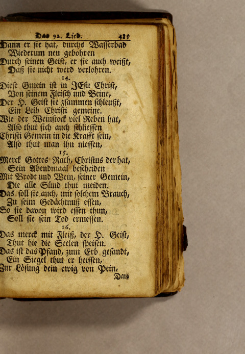 Ausbund, das ist: etliche schöne christliche lieder, wie sie in dem Gefängnüs zu Bassau in dem Schloss on den Schweitzer-Brüdern, und von andern rechtgläubigen Christen hin und her gedichtet worden page 487