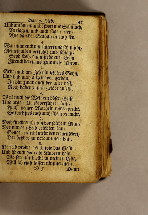 Ausbund, das ist: etliche schöne christliche lieder, wie sie in dem Gefängnüs zu Bassau in dem Schloss on den Schweitzer-Brüdern, und von andern rechtgläubigen Christen hin und her gedichtet worden page 49