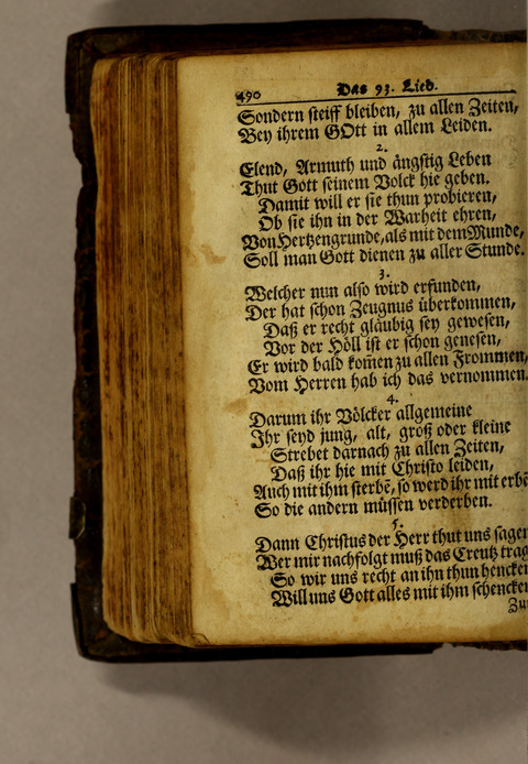 Ausbund, das ist: etliche schöne christliche lieder, wie sie in dem Gefängnüs zu Bassau in dem Schloss on den Schweitzer-Brüdern, und von andern rechtgläubigen Christen hin und her gedichtet worden page 492