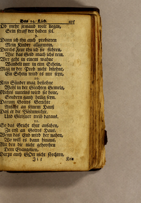 Ausbund, das ist: etliche schöne christliche lieder, wie sie in dem Gefängnüs zu Bassau in dem Schloss on den Schweitzer-Brüdern, und von andern rechtgläubigen Christen hin und her gedichtet worden page 497