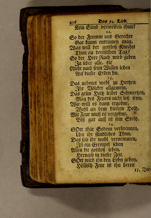 Ausbund, das ist: etliche schöne christliche lieder, wie sie in dem Gefängnüs zu Bassau in dem Schloss on den Schweitzer-Brüdern, und von andern rechtgläubigen Christen hin und her gedichtet worden page 498