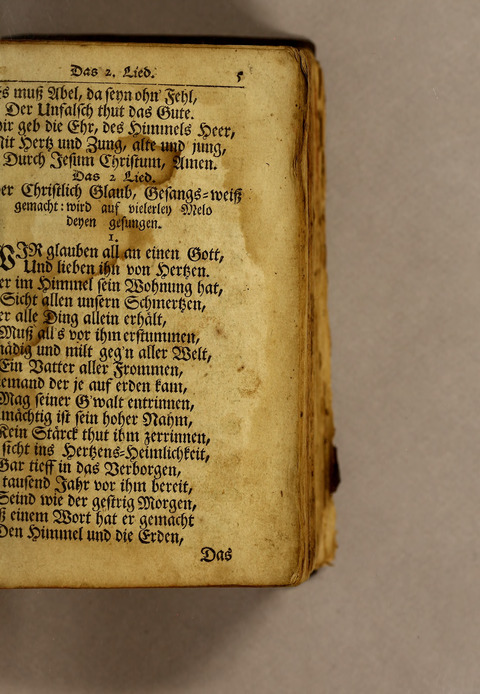 Ausbund, das ist: etliche schöne christliche lieder, wie sie in dem Gefängnüs zu Bassau in dem Schloss on den Schweitzer-Brüdern, und von andern rechtgläubigen Christen hin und her gedichtet worden page 5