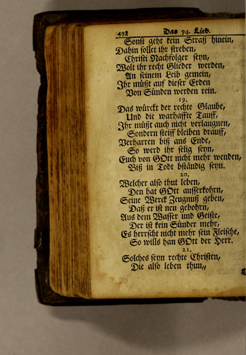 Ausbund, das ist: etliche schöne christliche lieder, wie sie in dem Gefängnüs zu Bassau in dem Schloss on den Schweitzer-Brüdern, und von andern rechtgläubigen Christen hin und her gedichtet worden page 500