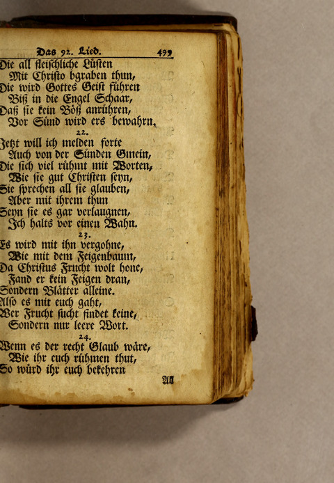 Ausbund, das ist: etliche schöne christliche lieder, wie sie in dem Gefängnüs zu Bassau in dem Schloss on den Schweitzer-Brüdern, und von andern rechtgläubigen Christen hin und her gedichtet worden page 501