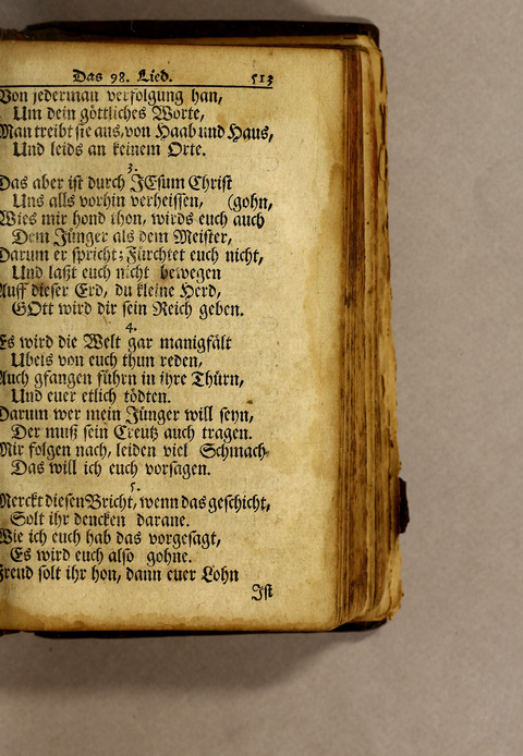 Ausbund, das ist: etliche schöne christliche lieder, wie sie in dem Gefängnüs zu Bassau in dem Schloss on den Schweitzer-Brüdern, und von andern rechtgläubigen Christen hin und her gedichtet worden page 515