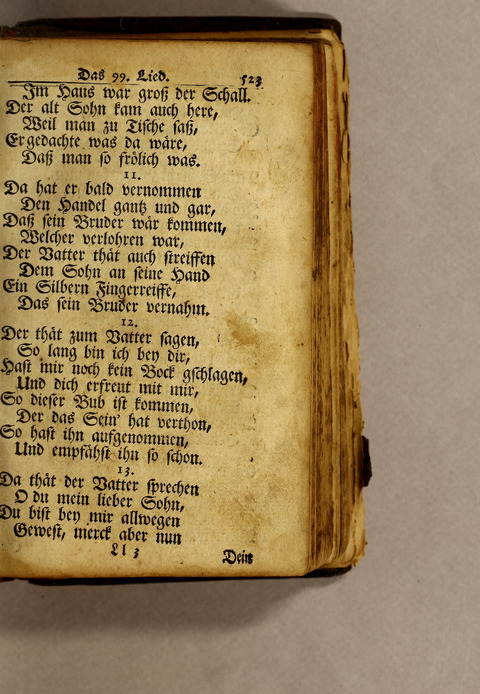 Ausbund, das ist: etliche schöne christliche lieder, wie sie in dem Gefängnüs zu Bassau in dem Schloss on den Schweitzer-Brüdern, und von andern rechtgläubigen Christen hin und her gedichtet worden page 525