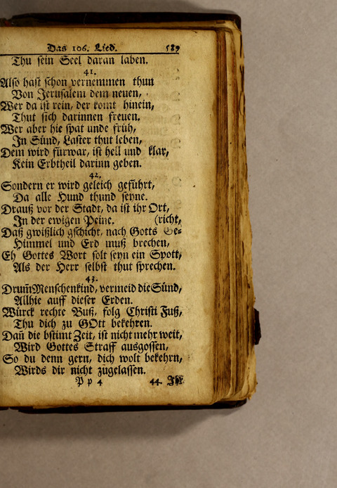 Ausbund, das ist: etliche schöne christliche lieder, wie sie in dem Gefängnüs zu Bassau in dem Schloss on den Schweitzer-Brüdern, und von andern rechtgläubigen Christen hin und her gedichtet worden page 591