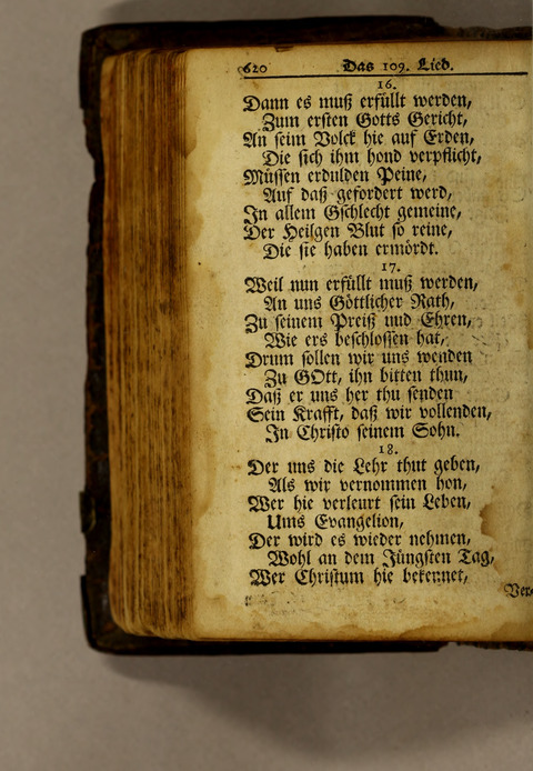 Ausbund, das ist: etliche schöne christliche lieder, wie sie in dem Gefängnüs zu Bassau in dem Schloss on den Schweitzer-Brüdern, und von andern rechtgläubigen Christen hin und her gedichtet worden page 622