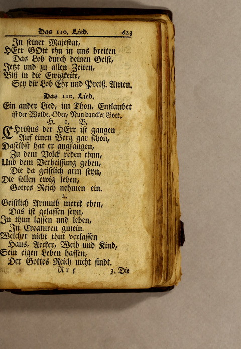 Ausbund, das ist: etliche schöne christliche lieder, wie sie in dem Gefängnüs zu Bassau in dem Schloss on den Schweitzer-Brüdern, und von andern rechtgläubigen Christen hin und her gedichtet worden page 625