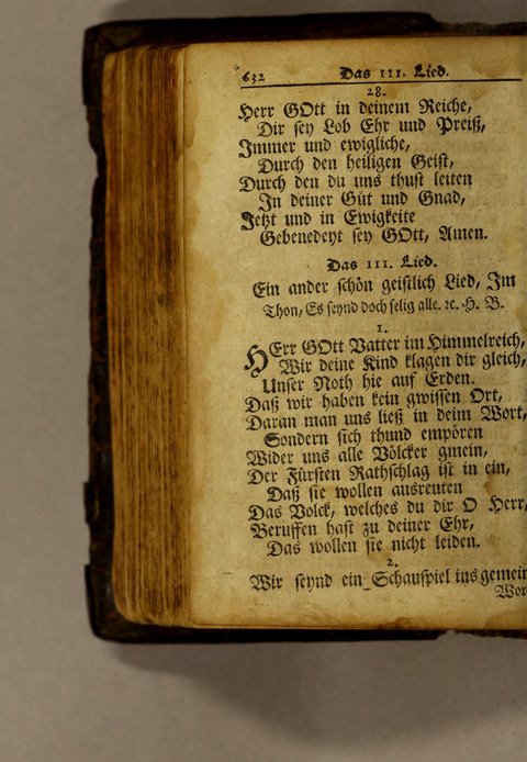 Ausbund, das ist: etliche schöne christliche lieder, wie sie in dem Gefängnüs zu Bassau in dem Schloss on den Schweitzer-Brüdern, und von andern rechtgläubigen Christen hin und her gedichtet worden page 634